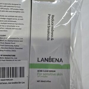 LANBENA Acne Clear Serum For Sensitive Skin SP Complex Face Serum Lot Of 7‎ 0083